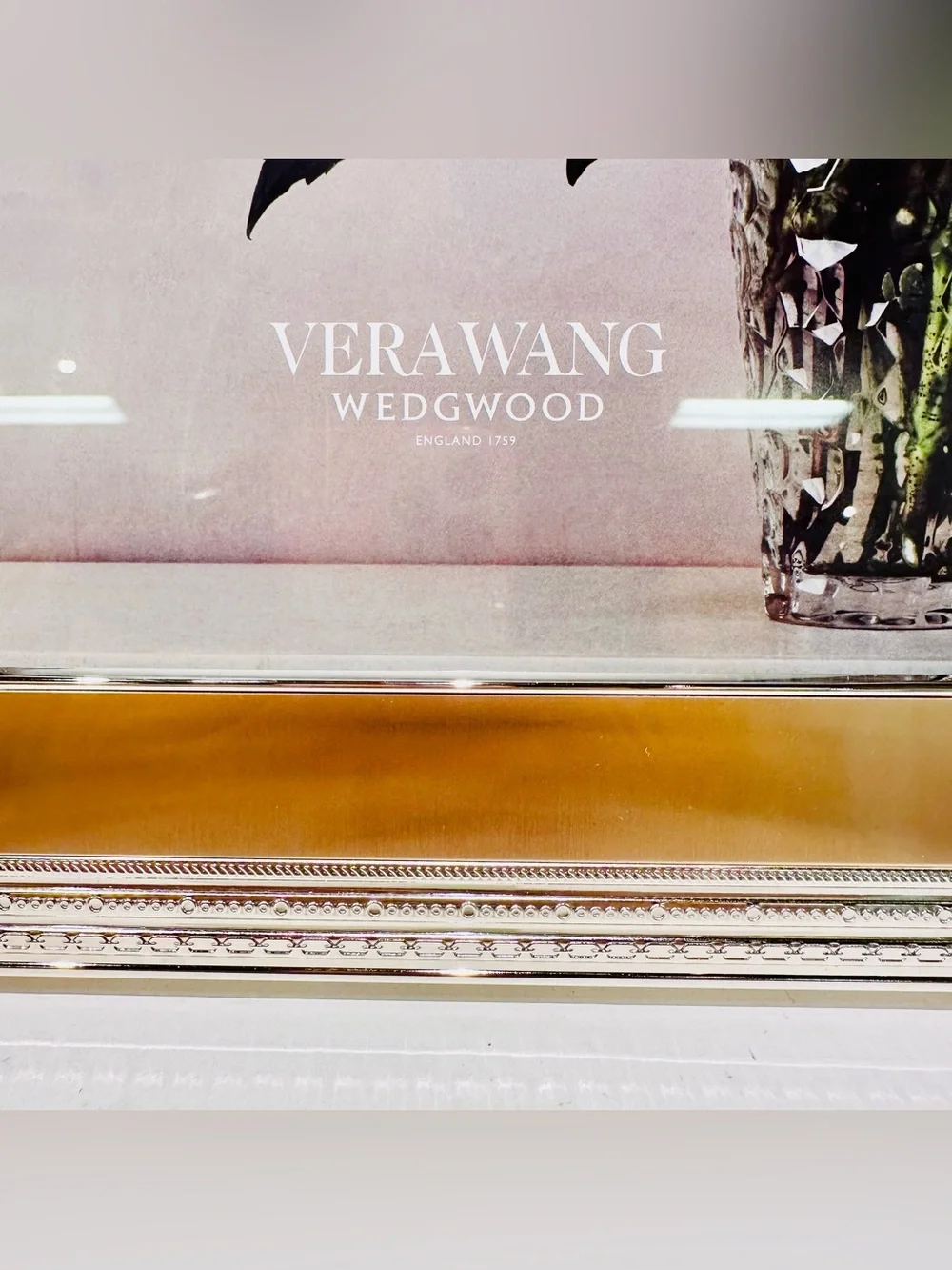 Wedgwood by Vera Wang With Love With Silver And Gold Plate Bridal Picture Frame